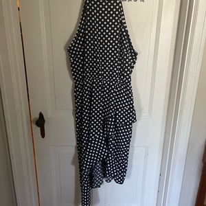 Vintage black and white polka dot dress